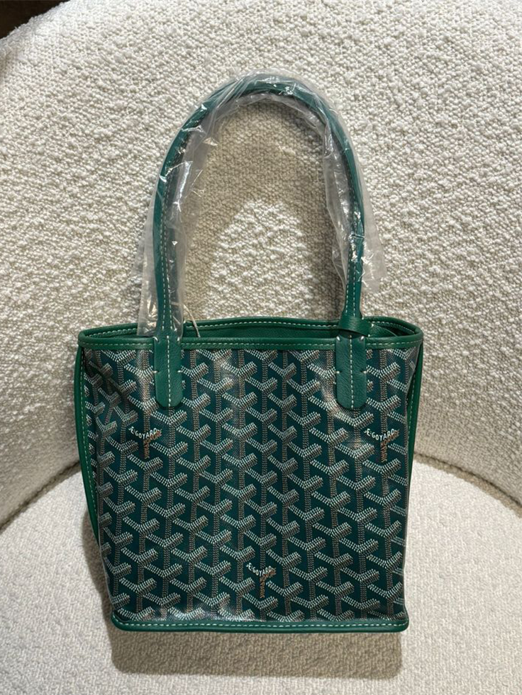 Goyard Tote Bag - Green (Medium with Pouch)