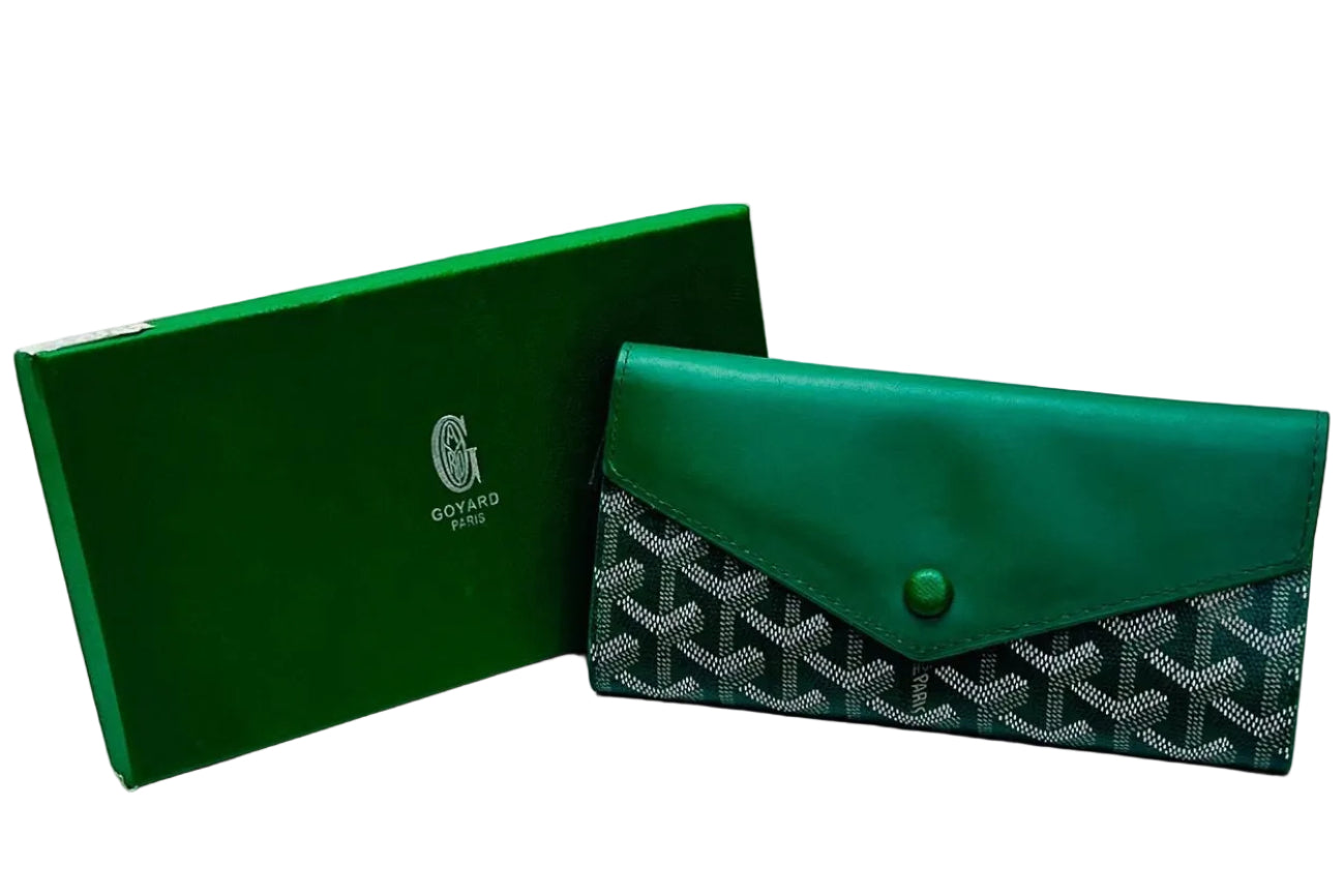 Goyard - Long Wallet Green