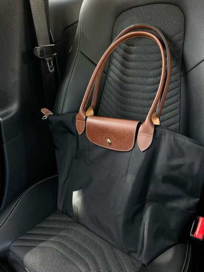 Longchamp Tote LARGE - Black (WITH BRAND LOGO)