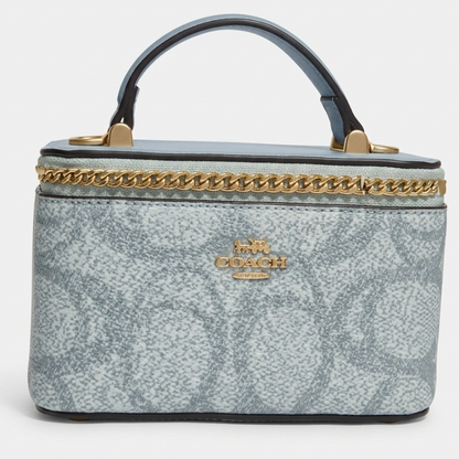 Coach Signature Canvas Vanity - Sapphire