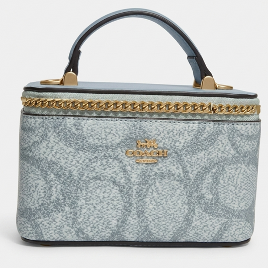 Coach Signature Canvas Vanity - Sapphire