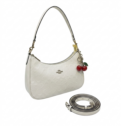 Coach - Teri Shoulder Cherry Bag White