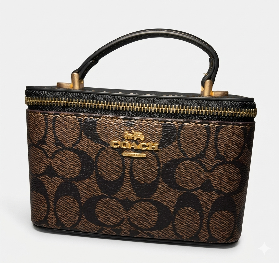 Coach Signature Canvas Vanity - Brown