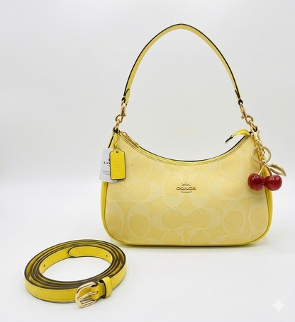 Coach - Teri Shoulder Cherry Bag Yellow