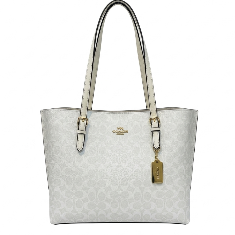 Coach - Signature Tote Bag Dark White