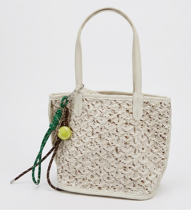 Goyard Tote Bag - half white  (Medium with Pouch)