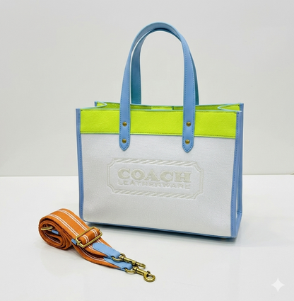 Coach - Tote Bag Pebble White Green
