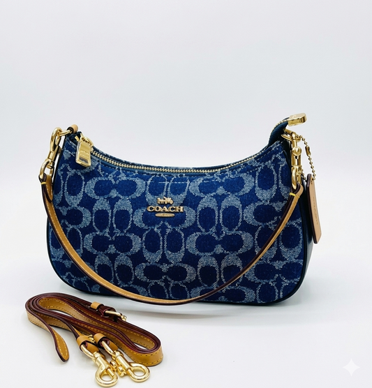 Coach - Teri Shoulder Bag Blue Emblem