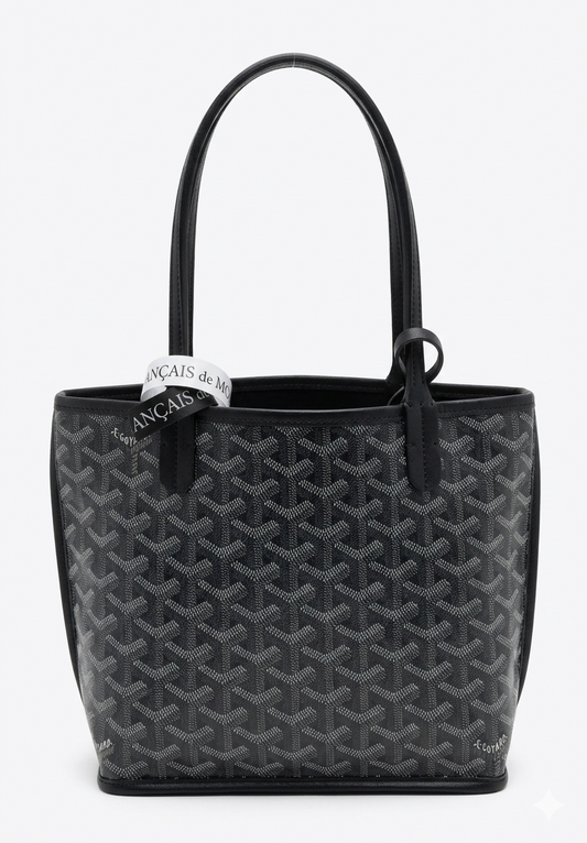 Goyard Tote Bag - Black (Medium with Pouch)