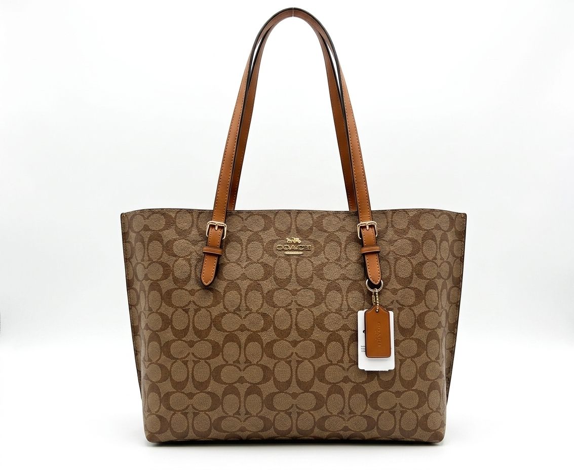 Coach - Signature Tote Bag Brown