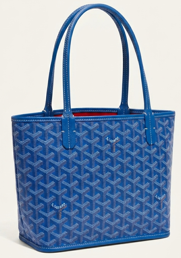 Goyard Tote Bag - Blue (Medium with Pouch)