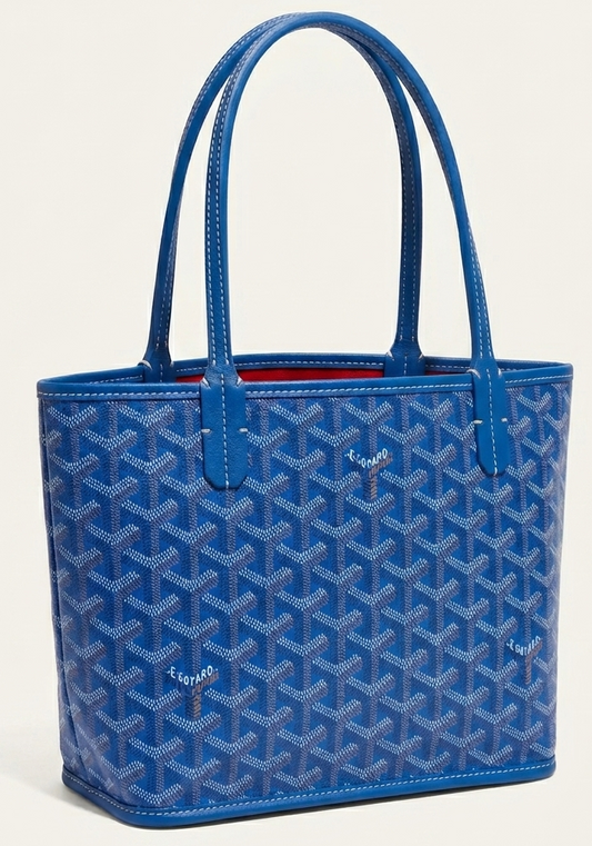 Goyard Tote Bag - Blue (Medium with Pouch)
