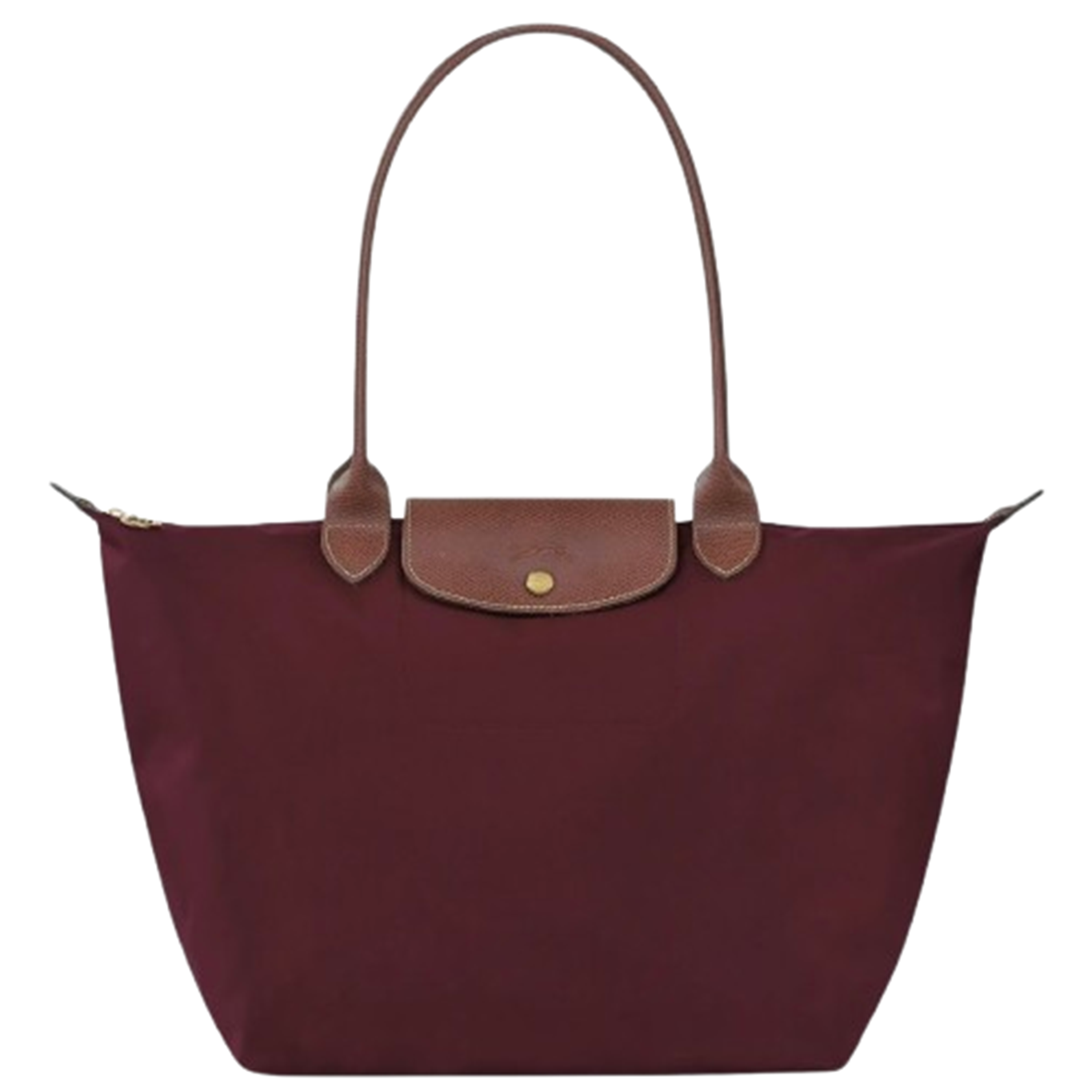 Longchamp Tote MEDIUM - Wine Red (WITH BRAND LOGO)