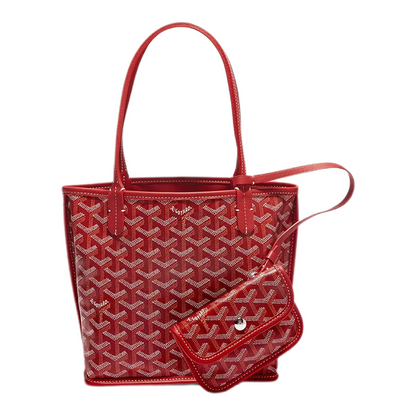 Goyard Tote Bag - Red  (Medium with Pouch)