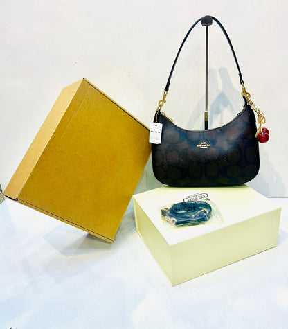 Coach - Teri Shoulder Cherry Bag Black